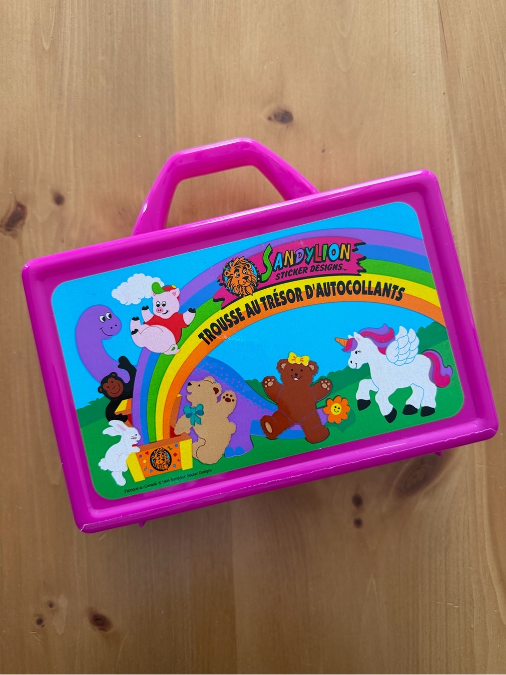 Rare Vintage 1994 Sandylion Sticker Case
